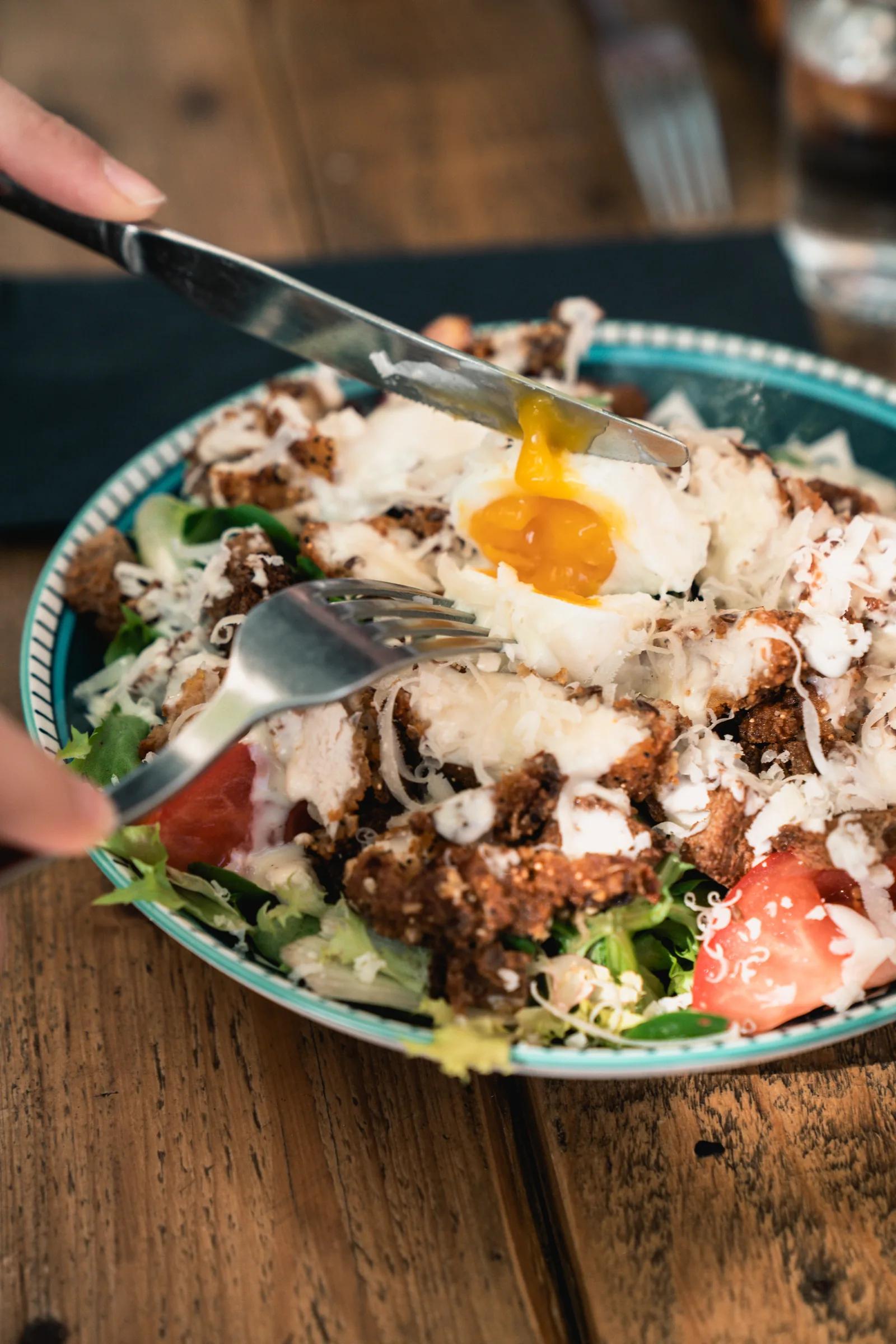 Salade gourmande à l'œuf