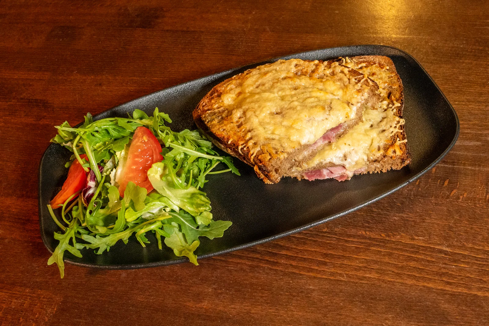 Croque et salade